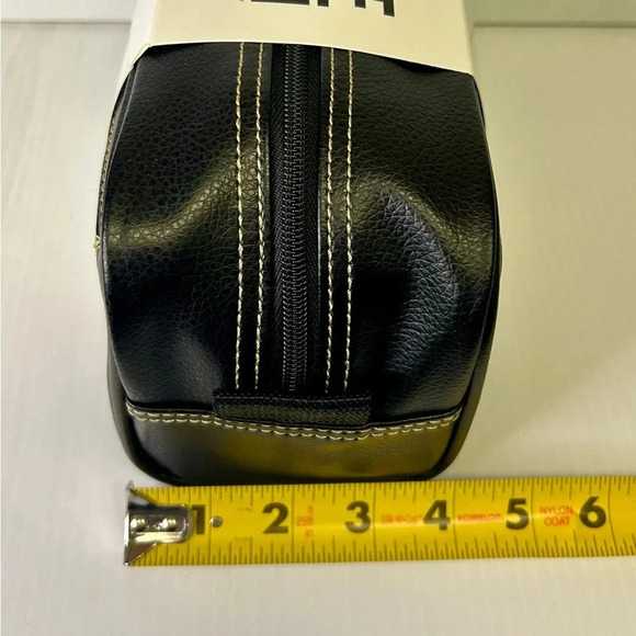 ♠️”Steve Madden” NWT Men’s Travel/Shaving Kit Black w/ Zip Closure & Pocket - Picture 13 of 13